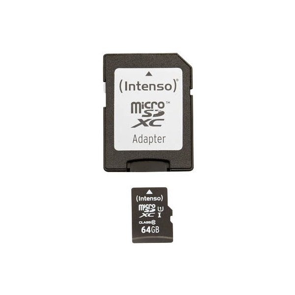 4034303019861 - Speicherkarte Premium 3423490 Micro-SDXC mit SD-Adapter Class 10 bis 90 MB s 64 GB 4034303019861 INTENSO