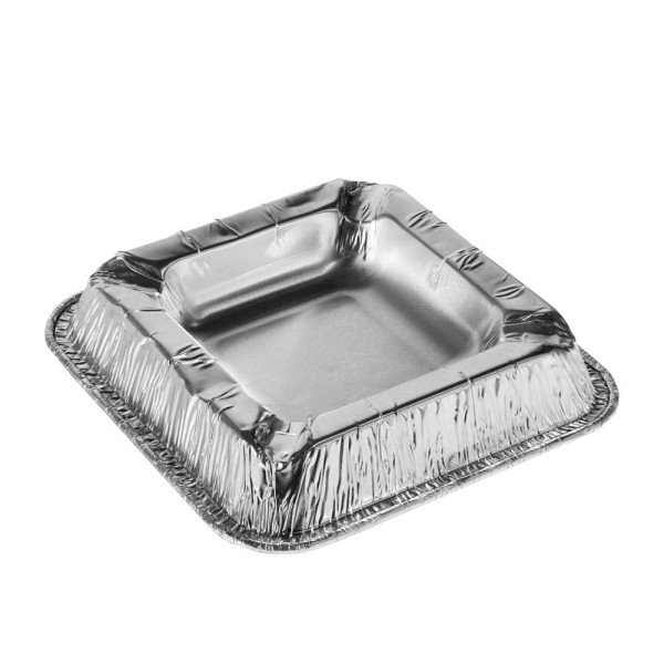 4002911145791 - Aschenbecher eckig aus Alu Format19 cm x 125 cm x 125 cm 1 Packung = 50 Stück Farbe silber