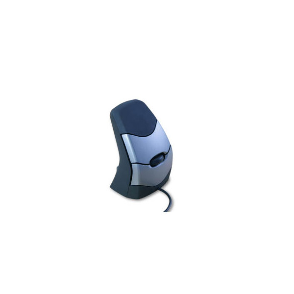 8717399994026 - BakkerElkhuizen DXT Precision Ergonomische Maus USB Optisch Schwarz Silber 3 Tasten 2000 dpi Ergonomisch