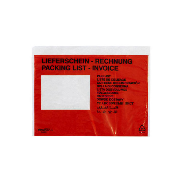 4009445502038 - Lieferscheintaschen Classic Plus 2FVDO350203 C5 LIEFERSCHEIN - RECHNUNG selbstklebend  4009445502038 250 Stück