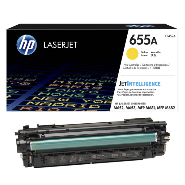 0889894325433 - 655A - Gelb - original - LaserJet - Tonerpatrone (CF452A) - für Color LaserJet Enterprise M652 M653  LaserJet Enterprise Flow MFP M681 MFP M682