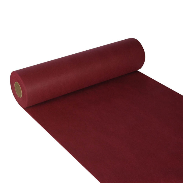 4002911909409 - Tischläufer stoffähnlich Vlies soft selection 24 m x 40 cm bordeaux auf Rolle 84323 4002911909409 Papstar