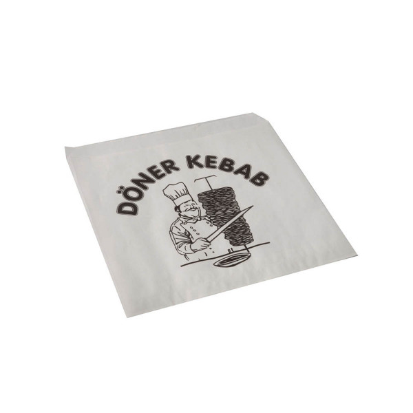 4002911396865 - Döner-Kebab-Tüten Pergament-Ersatz 16 cm x 16 cm weiß fettdicht 86170 4002911396865 86170 1000 Stück