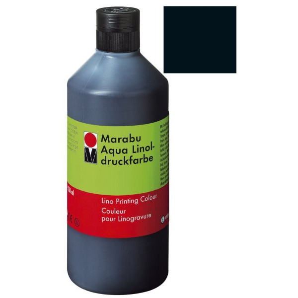 4007751372635 - Linoldruckfarbe Aqua Linol 15100 075 073 schwarz 500ml