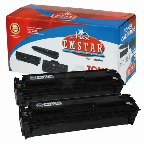 9004987090192 - Toner H804 kompatibel zu HP 125A Doppelpack 2x schwarz