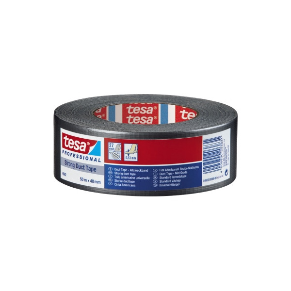 4042448392954 - Gewebeband Strong Duct Tape 4662 Innenbereich Außenbereich 48 mm x 50 m (B x L) silber 50 Meter