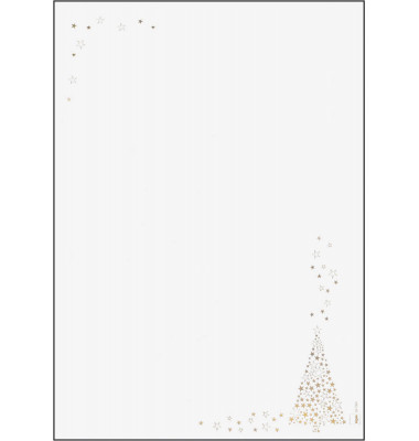 Motiv-Weihnachtsbriefpapier Golden Tree DP084 A4 90g 