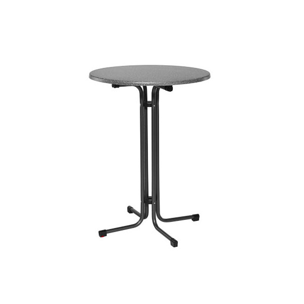 4013806056726 - Stehtisch 01603303KH 110cm (H) 80x80cm (BxT) rund granit   anthrazit 4013806056726 MFG Freizeitmöbel