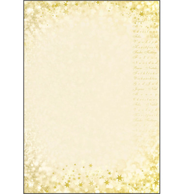 Christmas Glow-Weihnachtsbriefpapier Christmas Glow Christmas Glow DP245 A4 90g 