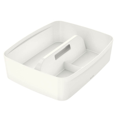 Aufbewahrungsbox MyBox 5322-40-01, 6 Liter, für A4, außen 375x307x101mm, Kunststoff perlweiß