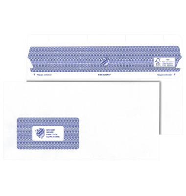 Briefumschlag Revelope Professional 30051798, Din Lang+ (C6/5), mit Fenster, selbstklebend, 90g, weiß