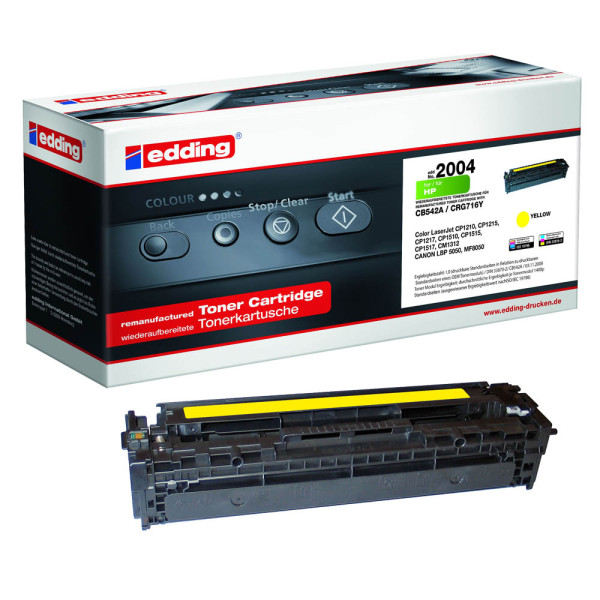 4004764955039 - 0 edding Toner EDD-2004 gelb kompatibel zu HP 125A  Canon 716 Y(CB542A  1977B002AA)