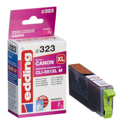 Druckerpatrone magenta ersetzt Canon CLI-551 XL 18-323