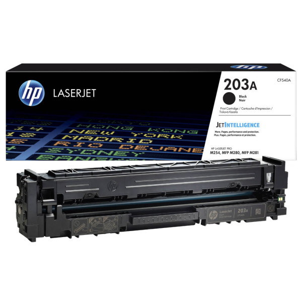 0190781107088 - 203A - Schwarz - Original - LaserJet - Tonerpatrone (CF540A) - für Color LaserJet Pro M254dw M254nw MFP M280nw MFP M281cdw MFP M281fdn MFP M281fdw