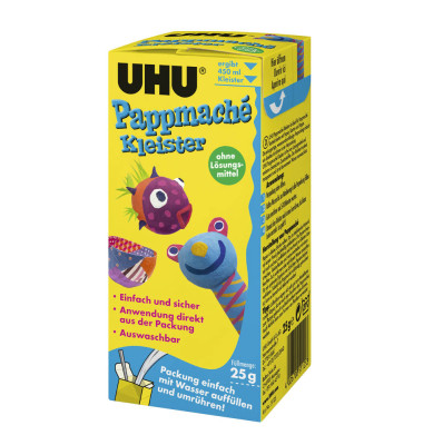 UHU 51126 Kleister Pappmache 25g/450ml