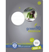 Hausaufgabenheft 040788003 Green, Hausaufgaben / Lineatur SL, A5, 90g, grau, 48 Blatt / 96 Seiten