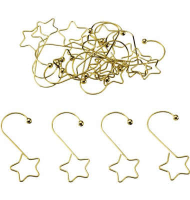 Christbaumkugeln-Aufhänger Stern gold