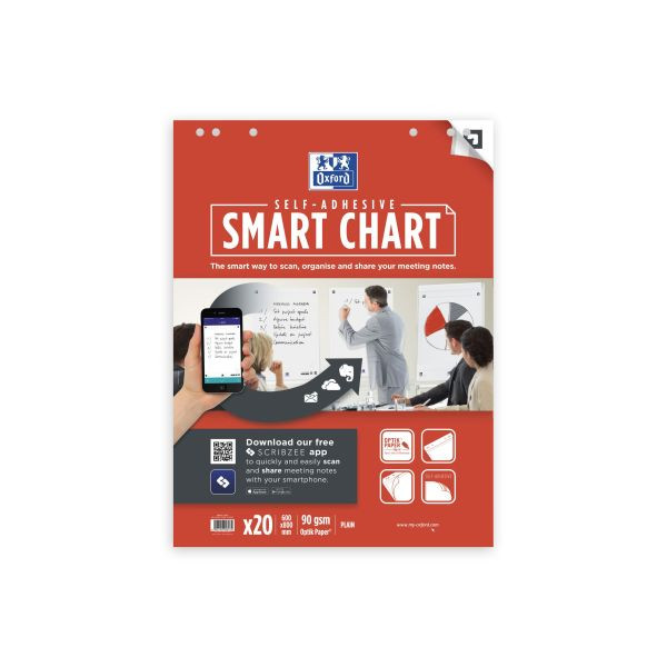 4006140028474 - 3 x Flipchartblock Smart Chart selbstklebend 60x80cm 20 Blatt 9