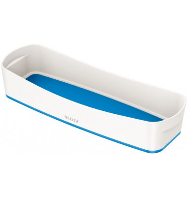 Aufbewahrungsbox MyBox 5258-10-36, 0,6 Liter, außen 307x105x55mm, Kunststoff weiß/blau