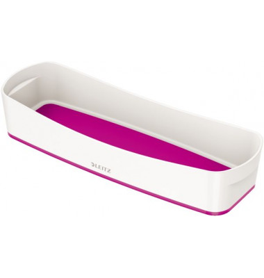 Aufbewahrungsbox MyBox 5258-10-23, 0,6 Liter, außen 307x105x55mm, Kunststoff weiß/pink