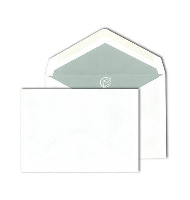 Briefumschlag 30001752, C6, ohne Fenster, nassklebend, 80g, weiß