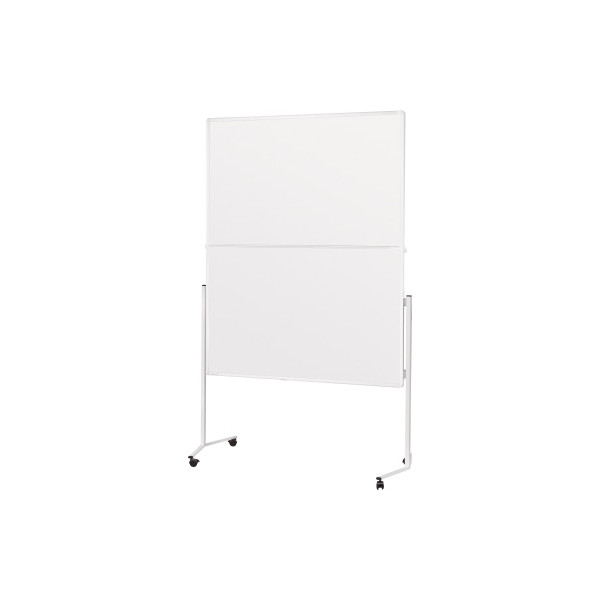 4013695033198 - Moderationstafel 2111300 120x150cm Karton + Karton (beidseitig) pinnbar mit Rollen weiß + weiß