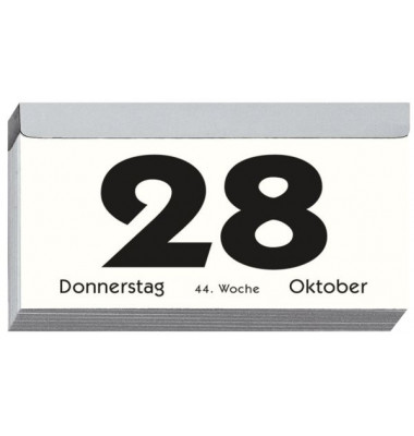 Tagesabreißkalender 312-0000, 1 Tag / 1 Seite, 11x6cm, 2025