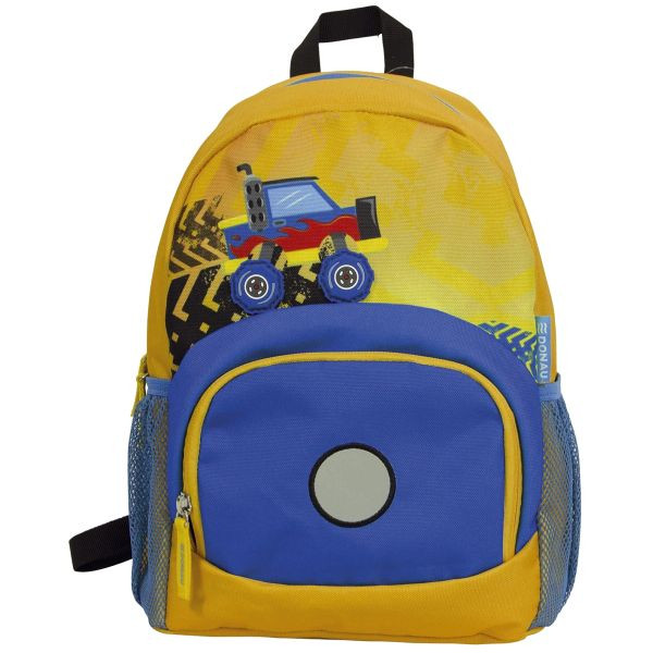 9004546394402 - Kindergartenrucksack Geländewagen Kunstfaser gelb