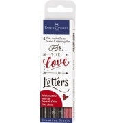 Tuschestift PITT® ARTIST PEN - 4er Etui Lettering