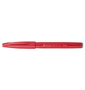 Faserschreiber Sign Pen Brush - Pinselspitze, rot