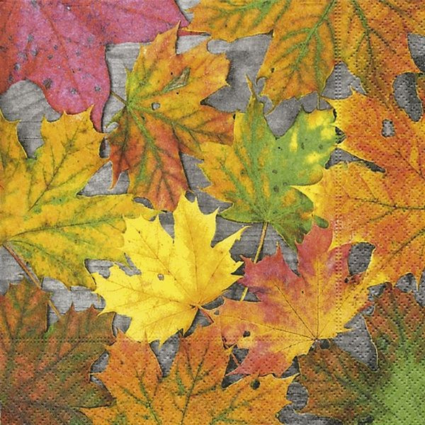 4037698184299 - Herbst Lunchservietten Ahornblätter - 33 x 33 cm 403769