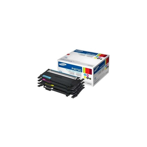 0191628449408 - Samsung Original CLT-P4072C Rainbow-Kit Toner schwarz cyan magenta gelb 4500 Seiten (CLT-P4072C ELS) für CLP-320 N 325