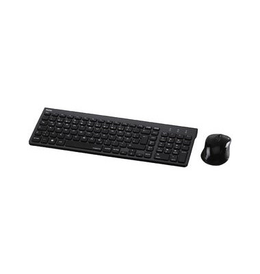 - (USB-Funk), leise, schwarz Hama Tastatur-Maus-Set 182666, Bürobedarf Trento Thüringen kabellos