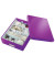 Aufbewahrungsbox Click & Store WOW 6058-00-62, 8 Liter mit Deckel, für A4, außen 370x280x100mm, Karton violett metallic
