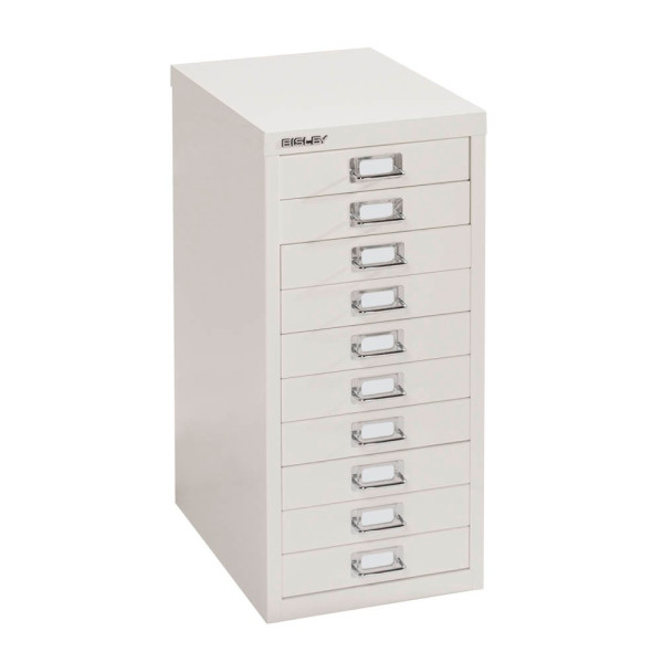 5020073705911 - Schubladenschrank MultiDrawer? 29er Serie L2910696 Stahl 10 Schubladen (Vollauszug) A4 278 x 59 x 38 cm weiß