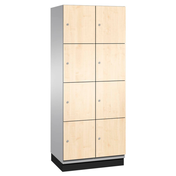 4062084074748 - Schließfachschrank Cambio 45103-22 4500-700 45422-730 Metall 2 Abteile mit 8 Fächern abschließbar 80x198cm (BxH) birke 4062