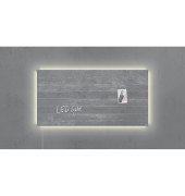 Glas-Magnettafel artverum® LED light 91,0 x 46,0 cm Design Sichtbeton
