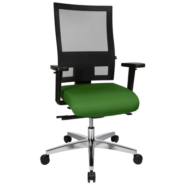 4014296559506 - Bürostuhl Sitness 60 PS69BH W55 grün schwarz alu Stoff