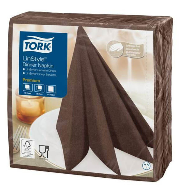 3133200074131 - TORK Servietten LinStyle® Premium kakao 1-lagig 195 x 195 cm 50 St