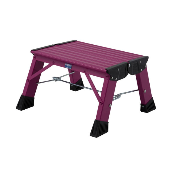 4009199130358 - Krause Treppy PlusLine 130358 Aluminium Doppel-Klapptritt klappbar Arbeitshöhe (max) 220 m Pink 18 kg