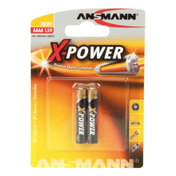 4013674021314 - Mm_unverified_brand - ansmann Alkaline-Batterien X-Power Mini aaaa 15 v 2 Stück