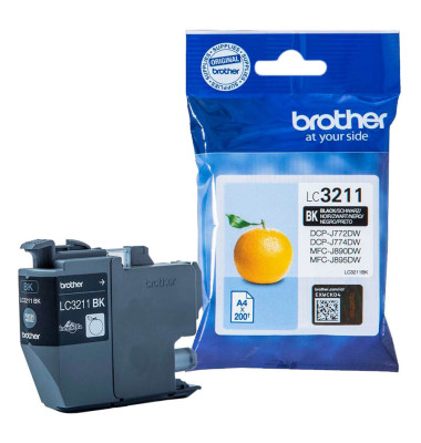 Brother Tinte LC-3211BK Original  Schwarz LC3211BK