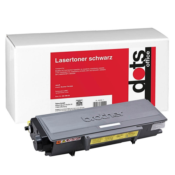 4250073731264 - Toner 12550000-DOTS kompatibel zu brother TN-3230 schwarz