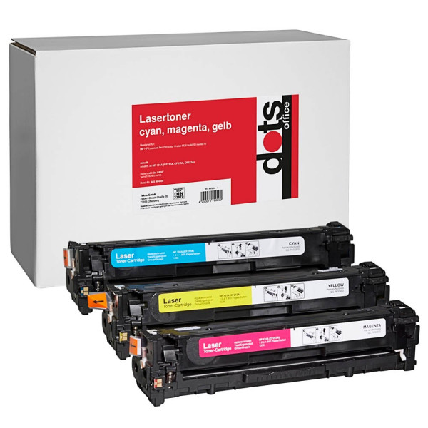 4250073731646 -  cyan magenta gelb Toner kompatibel zu HP 131A  Canon  731(U0SL1AM   6271B002 6270B002 6269B002) 3er-Set