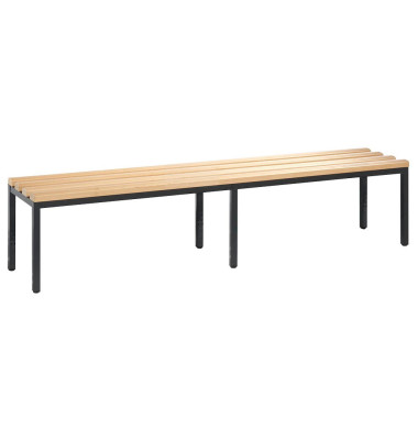 Garderobenbank Basic 8052-000, Holz, 196cm, freistehend, buche/anthrazit