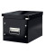 Aufbewahrungsbox Click & Store WOW Cube 6109-00-95, 10 Liter mit Deckel, für A5, außen 260x260x240mm, Karton schwarz