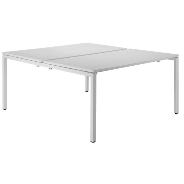 3660141254815 - Doppelschreibtisch easyDesk B2P80X1201313 75cm (H) 120cmx166cm (BxT) rechteckig weiß   Weiß 3660141254815 PAPERFLOW