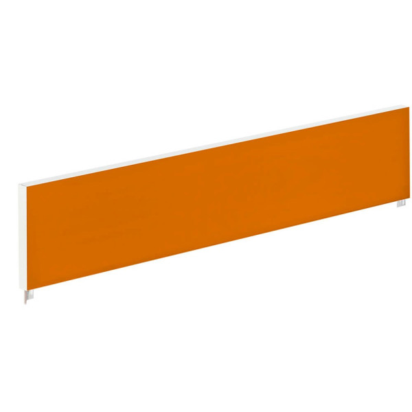 3660141254556 - Tischtrennwand für Teamschreibtische Breite 1200 mm Bezug orange