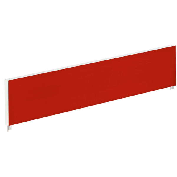 3660141254730 - Tischtrennwand für Teamschreibtische Breite 1200 mm Bezug rot