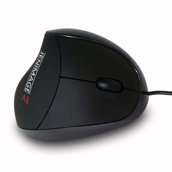 4048695100311 - Vertikalmaus EV Vertical Mouse USB JI-CS-01 5 Tasten mit Kabel USB-Kabel Rechtshänder ergonomisch optisch schwarz